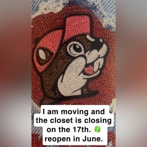 Moving and closet is closing for a few months. Get it quick